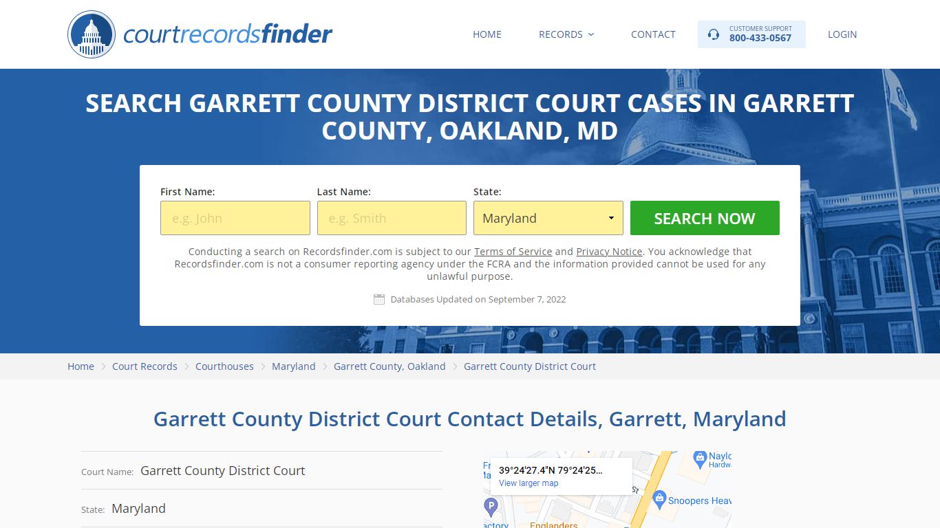 Garrett County District Court Case Search - Garrett County, MD ...